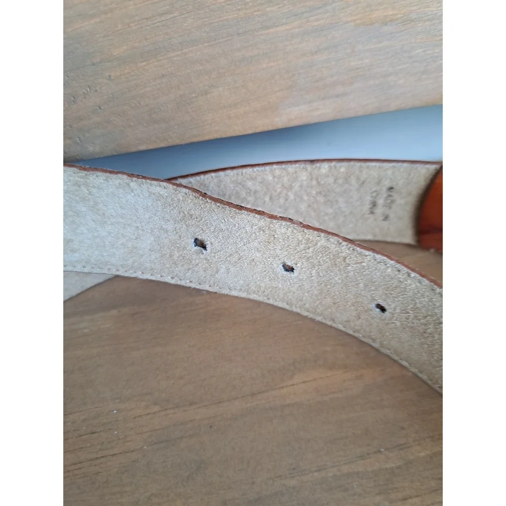 Anne Klein For Oroton Women's Genuine Leather Brown Belt S 34 Inches